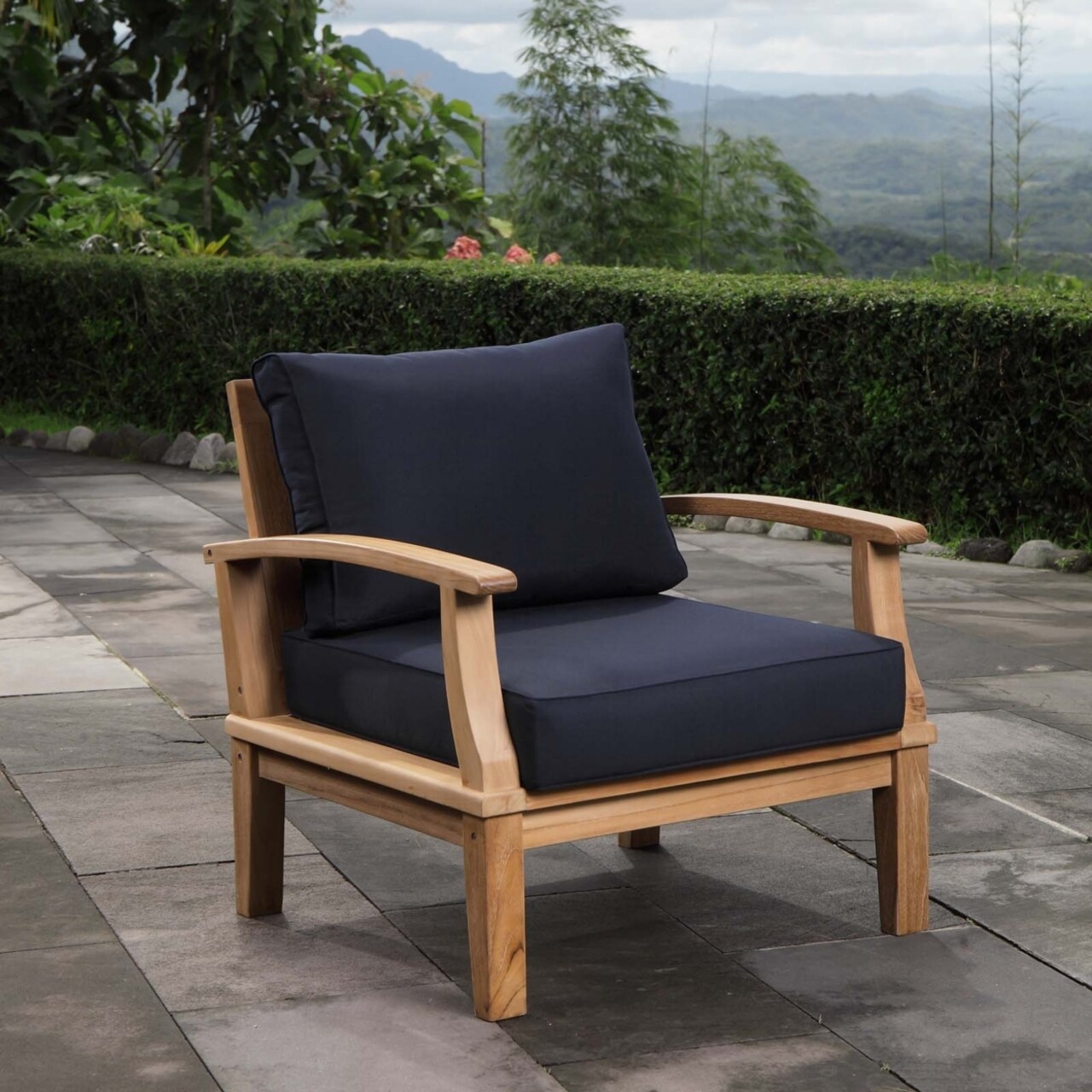 Modway Marina Outdoor Patio Teak Armchair EEI 1143 Michaels